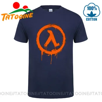 Vintage Splash načrtovanje Vzpona In Sijaj Tee majica Retro Half-life T-shirt Gordon Freeman Half Life 2 majica s kratkimi rokavi moški Pol Življenja 3 tshirt
