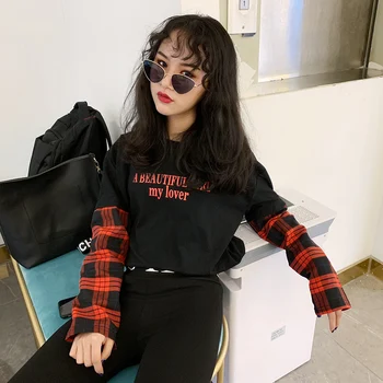 Korejski ženske t-shirt neznancu, kar Hip hop harajuku dropshipping tshirts tees redno priložnostne o-vratu gothic oblačil ulične