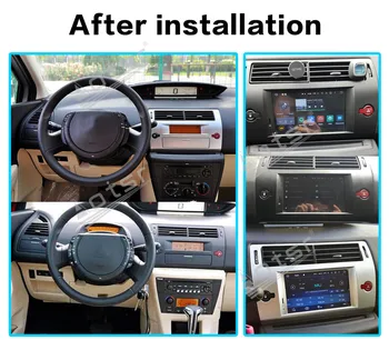 Za Citroen C4 Quatre Triumph 2004-2012 Avto Večpredstavnostna Radio Predvajalnik, Stereo Android 10 DSP 7 palčni IPS Avdio GPS Navi BT vodja enote
