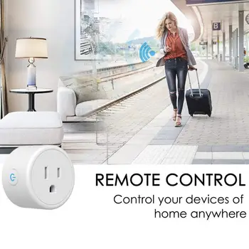 16A Mini NAS Wifi Plug Surge Protector 100-240V Glasovni Nadzor Pametne Vtičnice Delo Z Alexa googlova Domača stran Tuya APLIKACIJO Smart Home