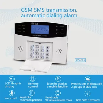 GSM Žično Brezžično 433MHz Home Security Alarmni Sistem za Ios Android APP Nadzor Autodial Sirene Vrat Senzor PIR Senzor Alarm Kit