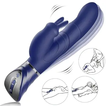 G Spot Rabbit Vibrator Za Klitoris Stimulator Čarobno Palico Thrusting Dildo Ženska Klitoris Sex Shop Odraslih Igrače Za Ženske