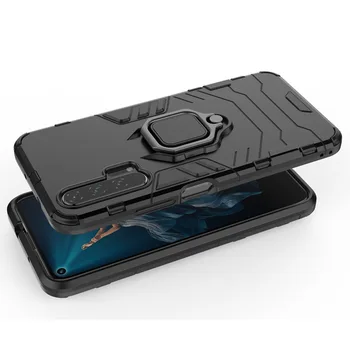 Čast 20 Primeru Magnet Avto Obroč Pokrov Za Huawei Nova 5T Čast 20 20 Pro Luksuzni Oklep TPU Silikon Shockproof Zaščita Telefona Primeru