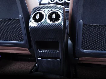 Za Mercedes-Benz GLB-Razred X247 GLB200 220 250 2019 2020 Ogljikovih Vlaken Slog Prekrita Armrest Polje Zadaj Air Vent Okvir Trim Pokrov