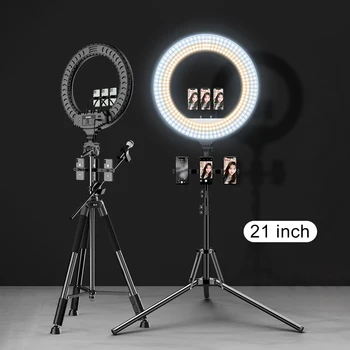MAMEN 13 21 cm 18 Selfie Obroč Svetlobe LED Bliskavico 45 cm Osvetlitev Video Studio za Youtube Živo sliko s Stojalom
