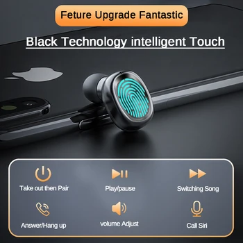 F10 TWS Bluetooth 5.0 Brezžične Slušalke Touch Kontrole Čepkov IPX7 Nepremočljiva 9D Stereo Glasbe, Slušalke 1200mAh Moči Banke