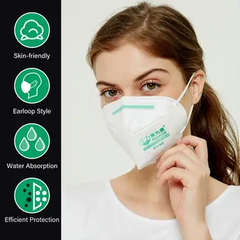 Zaščitna Usta Maske Maska Filter za Prah Mascarillas KN95 Respirator Maska za Dihanje 5 Plasti Masko Anti-Fog Odraslih Pokrov