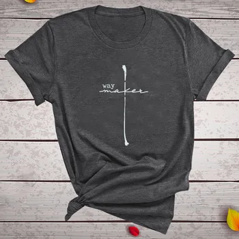 Pot Maker Tiskanja Ženske T-shirt Priložnostne Kratek Rokav Poletje Christian T Shirt Grafični Tees Vrhovi Ženske 2020 Oblačila Ropa De Mujer