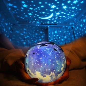 Luna Lučka Star Zvezdnato Projektor LED Svetloba Night Sky Magic Star Luna Planet Projektor Lučka Kozmos 3D Vesolju Svetlobe Za Otroke Darilo