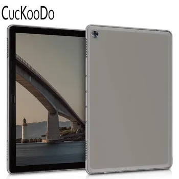 TPU Silikon Primeru Zaščitni Pokrov, Kristalno Primeru za Huawei MediaPad M5 Lite 10 Tablet