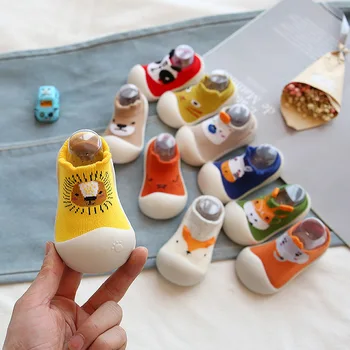 Otroške Nogavice, Čevlji za Pomlad Vrtec Indoor Copati v korejskem Slogu 3D Pletenje Baby Toddler Čevlji Sobi Doma Nogavice, Čevlji