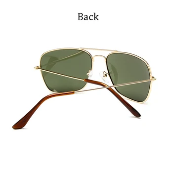 2020 Klasičnih 3136 slog karavana kvadratnih pilotni sončna očala za moške vintage retro dizajn blagovne znamke sončna očala UV400 gafas de sol hombre