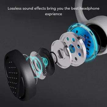 Brezžična Kostne Prevodnosti Slušalke Slušalke Šport Vratu Kavljem Slušalke Nepremočljiva Neckband z Mikrofonom za Prostoročno
