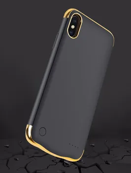 Tanka Prevleka shockproof Baterije, Ohišje Za iPhone X 6 6S 7 8 Plus za ponovno Polnjenje Zunanjih Backup Moči Banke Telefon Polnilnik Primeru Zajema