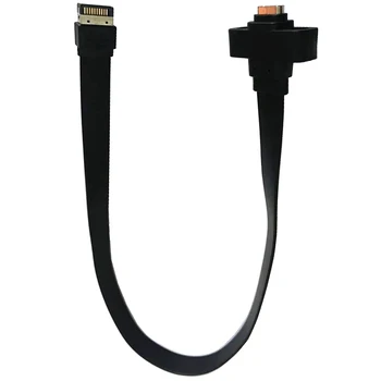 USB-C Sprednji Plošči Motherboard Glava Podaljšek 80 cm,USB 3.1 10G Gen 2-Tipka Moški Vmesnik za USB-C Ženski Večerja