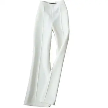 Priložnostne hlače Ženske poletje Novih kakovostnih micro-la devet hlače bele moda velikosti sežgati hlače ženske hlače