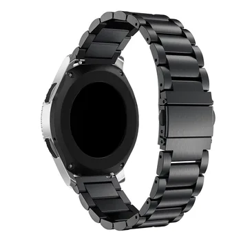 Moda iz Nerjavečega Jekla, Trak za Samsung Galaxy Watch 42mm 46mm Smartwatch Band Kovinski Tri povezave Manšeta Trak Zapestnica Pasu