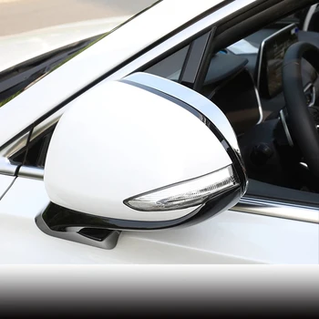ABS Chrome Za Hyundai Santa Fe 2018 2019 Dodatki Avto Rearview Mirror Dež Obrvi Trim Oblikovanje Zajema Ca Styling 2pcs