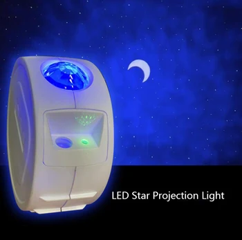 LED Zvezdnato Nebo Projektor Svetlobo Lune Star Oblak Bluetooth Nočna Lučka za 360 Stopinj Rotacija, Projekcija Ustvarjalne Ocean Kodranje Luči