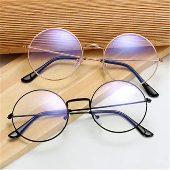 Ultralahkimi, Kovinski Anti Modra Svetloba Očala Ženske Moški Letnik Okrogle Očala Zaščito Za Oči, Blue Ray Blokiranje Računalnika Očala