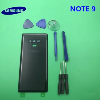 Zamenjava Izvirnega NOVO NOTE9 Zadnja Plošča Baterije Stekla Nazaj, Vrata, Pokrov s kamero Zadaj stekla Samsung Galaxy NOTE 9 N960 N960F