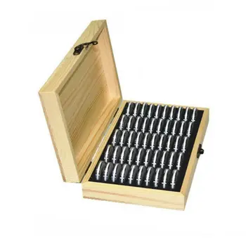 50Pcs Okroglim lesenim Kovancev Zaslon Škatle za Shranjevanje Zbirateljske velja Za Potrjeno Kovanec