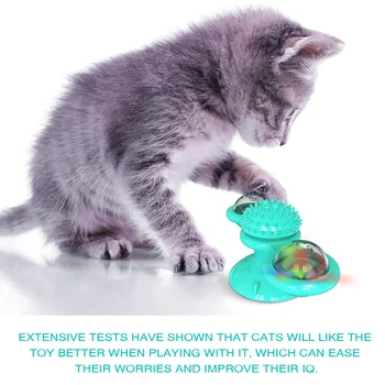 Hišne Mačke Igrače Zavrtelo Puzzle Usposabljanje Gramofon Dobave Vetrnica Žogo Vrsto Interaktivnih Na Mucek Igra Mačka Supplies158x74mm #15