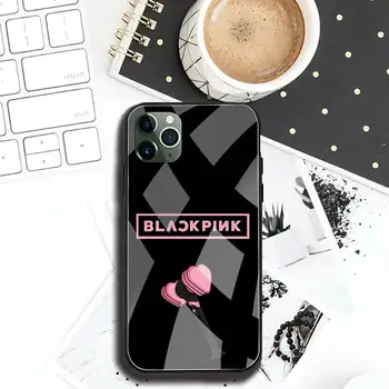 KPOP BLACKPINKS Telefon Primeru Kaljeno Steklo Za iPhone 12 max pro mini 11 XR Pro XS MAX 8 X 7 6S 6 Plus SE 2020 primeru