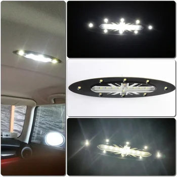 1pcs Bela LED Notranjost Strešne Kupole Luči Za BMW MINI Cooper S R56 (2006-2008) UNIJE JACK Zastavo Design