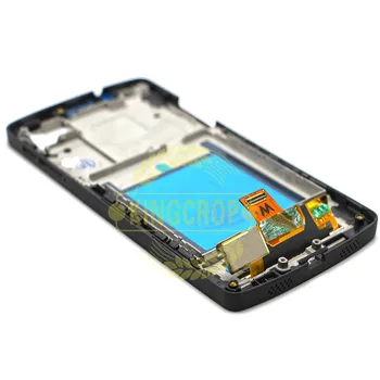 Za LG Google Nexus 5 D820 D821 Black LCD-Zaslon, Zaslon na Dotik, Računalnike Sestavljanje Okvirja Okvir z Orodja brezplačna dostava