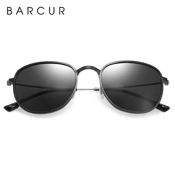 BARCUR Novo Aluminija Parcelo, Design sončna Očala Moških Polarizirana sončna Očala za Ženske Buljiti Oculos de sol masculino