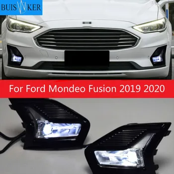LED DRL Meglo Lučka Zbora za Ford Mondeo Fusion 2019 2020 Dnevnih Luči z Meglo Lučka Ploščo