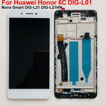 Preizkušen IPS Original LCD-Zaslon Za Huawei Honor 6C DIG-L01 / Nova Smart DIG-L21 DIG-L21HN, Zaslon na Dotik, Računalnike Skupščine+Okvir