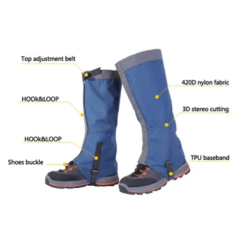 2019 Nova Zunanja Sneg Kneepad Smučanje Gamaše Pohodništvo Plezanje Noge Protection Guard Šport Varnost Nepremočljiva Leg Ogrevalnike