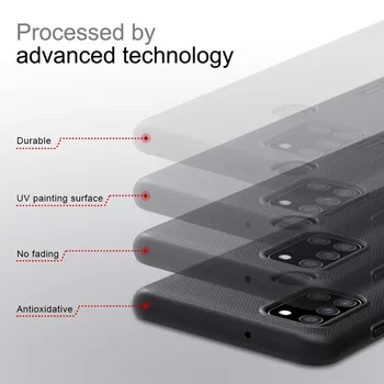 Za Samsung Galaxy A21s Primeru Težko Mat Hrbtni Pokrovček z Izjemno Dot Design za Galaxy A21s Nillkin Super Motnega Ščit Primeru