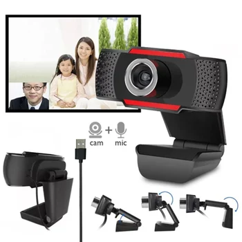 1080P Full hd Webcam Video Kartice, Web Cam, Zmanjšanje Hrupa Micophone USB2.0 Mini Računalnik, Kamera za Prenosni RAČUNALNIK