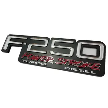 ABS F250 F-250 MOČI KAP Auto Emblemi Značke 3D