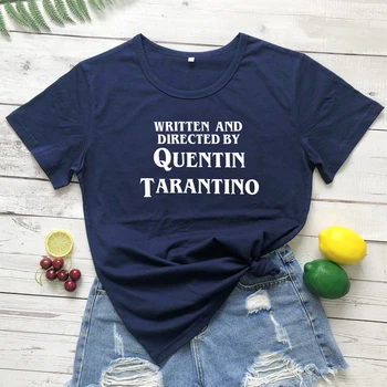Pisni In Usmerjena T-Shirt Quentin Tarantino Graphic Tee Priložnostne O-Vratu Visoke Kakovosti Smešno Vrhovi Oblačila tshirt Darila