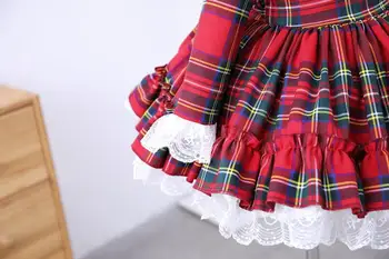 Baby Dekleta Letnik španski Žogo Obleke za Otroke, Lolita Kariran Obleke 2020 Novega Malčka Dekle, Božič, Rojstni dan Princesa Obleko