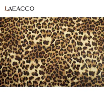 Laeacco Leopard Vzorec Površino Iz Usnja Teksturo Brezhibno Vzorec Fotografske Ozadju Foto Ozadje Za Foto Studio