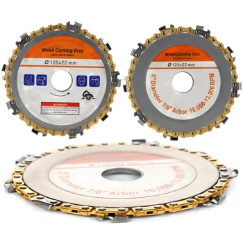 (125 mm) Mlinček Disk Kotni Brusilnik verižna Žaga Disk Rezilo Woodcarving Disk