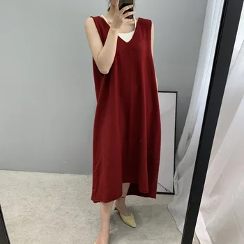 2019 novo Zanko 8-3009 pulover rdeč plus velikost elegantno obleko
