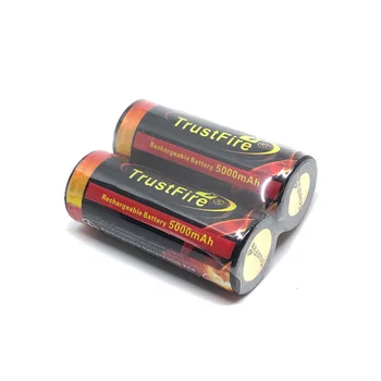 Visoka Kakovost TrustFire 26650 5000mah 3,7 V Pisane Li-ion Polnilne Baterije Litijeve Baterije S PCB Zaščitene Odbor