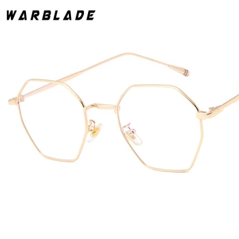 WarBLade 2018 Parcelo očala Ženske Luksuzni Oblikovanje Kovinskih Očal Ženski Retro Vintage Mens prozornega Stekla Odtenki Lunette