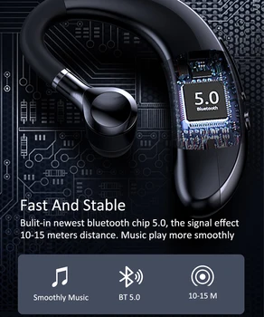 Bluetooth Slušalke Stereo Bluetooth Športne Slušalke za Prostoročno Slušalko Brezžična Slušalka, slušalke Z Mikrofonom Za Vse Pametne Telefone