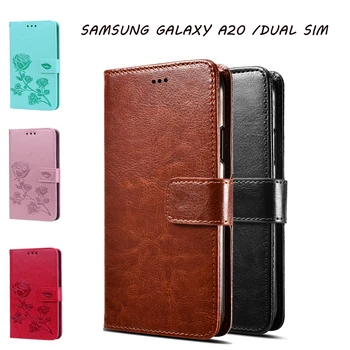 Za Samsung Galaxy A20 Dual Sim Ohišje Za Samsung A20 20-SM-A205F/DS Pokrovček Coque Funda PU Usnje Denarnice Capas