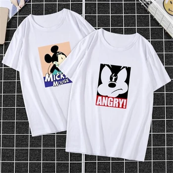 Disney Poletje Risanka Mickey Mouse moška T-Shirt Oblačila, Kratki Rokavi T-shirt Ulica Oblačila Moški Ulične Priložnostne Tee Vrhovi