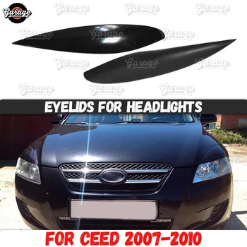 Veke za signalne luči za Kia Ceed 2007-2010 ABS plastike blazine cilia obrvi zajema trim dodatki avto styling tuning