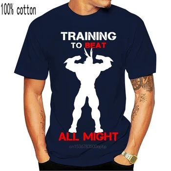 Nov Prihod Usposabljanje Premagati Vse Lahko t-shirt za moške Znanih Stripov Pletene moški ženski tshirts oblačila slogan