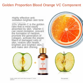 30 ML Strokovni Facial Serum C Vitamin Tekoče Serum Anti-aging Vlage Zob Krvi Oranžna VC Bistvo Olje za Nego Obraza Lepota